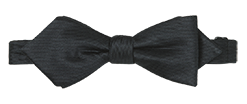 Black Silk Twill Diamond Bow Tie | The Black Tux